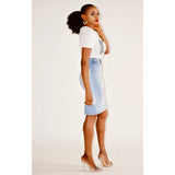 HERA LIGHT DENIM JEAN SKIRT