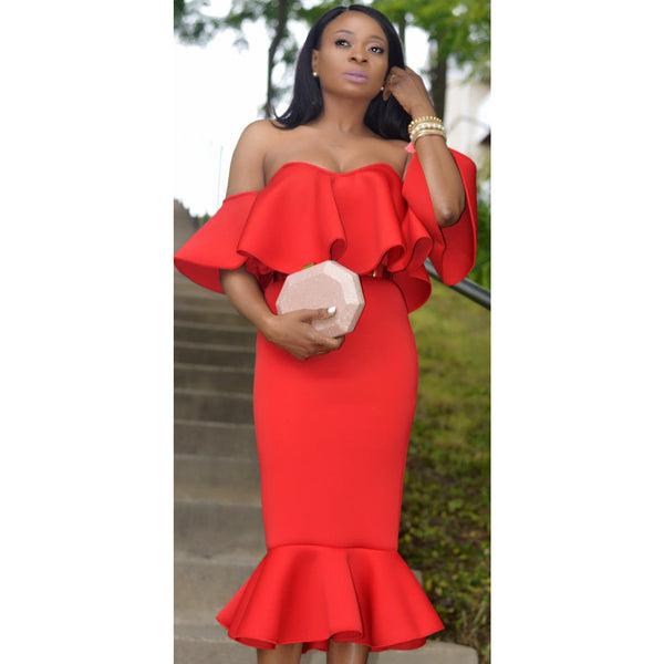 FIRST LADY DRESS-RED