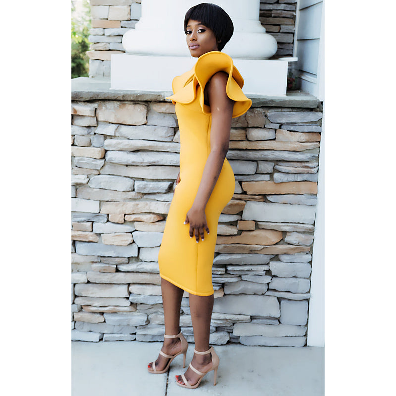 KYA DRESS-YELLOW